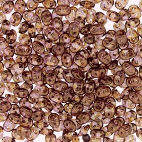 5mm SuperDuo Beads - Opaque Senegal Brown Violet - 22-24gm 5mm SuperDuo Beads - Opaque Senegal Brown Violet - 22-24gm