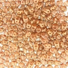 SuperDuo Cz 2-Hole Beads - Halo Tangerine - 24gm