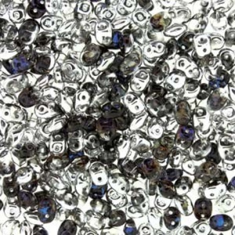 5mm SuperDuo 2-Hole Beads - Crystal Heliotrope - 24gm 5mm SuperDuo 2-Hole Beads - Crystal Heliotrope - 24gm