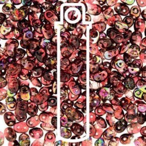 MiniDuo 2x4mm Beads - Magic Red Brown