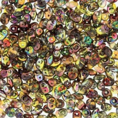 5mm Super-Duo 2-Hole Beads - Magic Yellow-Brown - 24gm 5mm Super-Duo 2-Hole Beads - Magic Yellow-Brown - 24gm