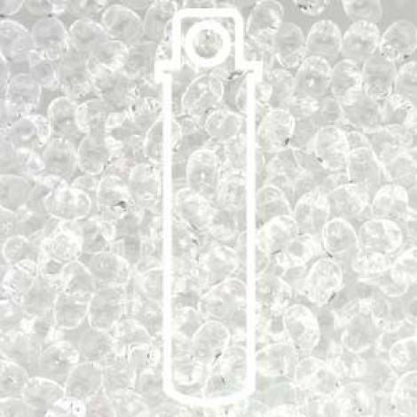 MiniDuo 2x4mm 2-Hole Beads - Crystal