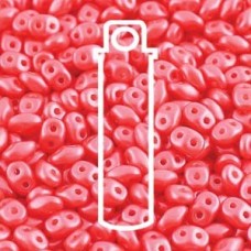 2.5x5mm Superduo Beads - Pearl Shine Rose - 22.5gm