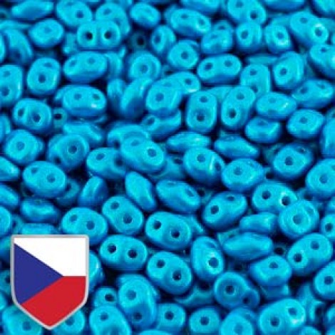 5x2mm SuperDuo Beads - Pearl Shine Azuro - Czech Shield - 22.5gm 5x2mm SuperDuo Beads - Pearl Shine Azuro - Czech Shield - 22.5gm