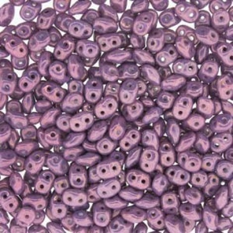 5mm SuperDuo 2-Hole Beads - Vega on Chalk - 22.5gm