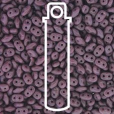 2.5x5mm Superduo Beads - Opaque Violet - 22.5gm