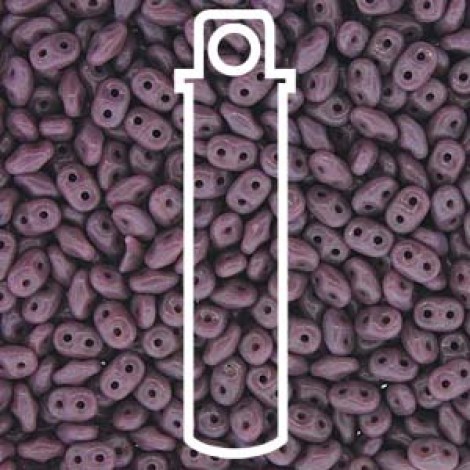 2.5x5mm Superduo Beads - Opaque Violet