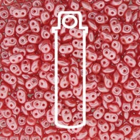 5mm SuperDuo 2-Hole Beads - Pastel Light Coral - 22.5gm 5mm SuperDuo 2-Hole Beads - Pastel Light Coral - 22.5gm
