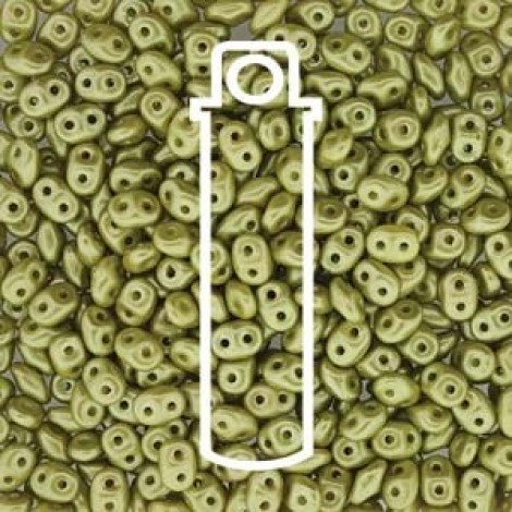 5mm SuperDuo 2-Hole Beads - Pastel Lime - 22.5gm 5mm SuperDuo 2-Hole Beads - Pastel Lime - 22.5gm