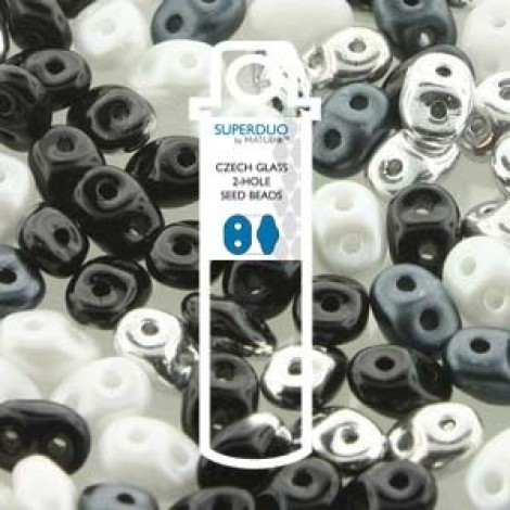5x2mm SuperDuo Czech Beads - Formal Affair Mix - 22.5gm