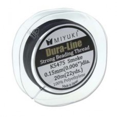 Miyuki Dura-Line 0.15mm (18lb) Beading Thread - Black - 20mtr 