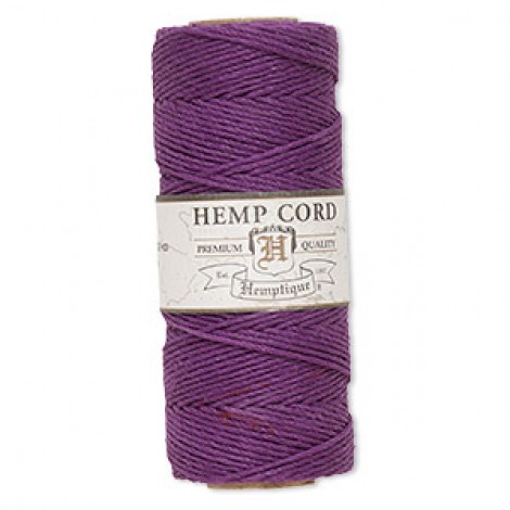 1mm (20lb) Hemptique Polished Hemp Cord - Dark Purple - 205ft (62.5m) 1mm (20lb) Hemptique Polished Hemp Cord - Dark Purple - 205ft (62.5m)