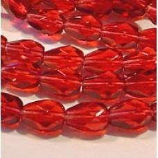 5x7mm Czech Dk Fuchsia Fire-Polished Drops - Pack of 10