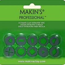 Makins Clay Extruder Discs - Set A