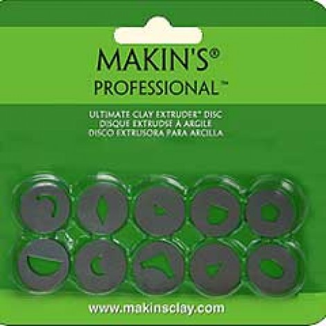 Makins Clay Extruder Discs - Set B