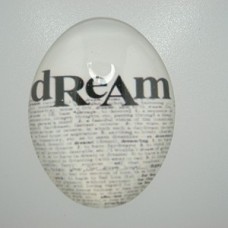 40x30mm Glass Cabochon w/Dream - Pack of 2