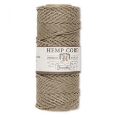 1mm (20lb) Hemptique Hemp Cord - Dusty Olive