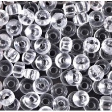 5/0 Miyuki E-Beads - Crystal - 12.5gm