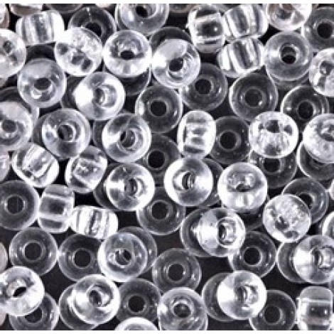 5/0 Miyuki E-Beads - Crystal - 12.5gm 5/0 Miyuki E-Beads - Crystal - 12.5gm