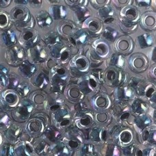 5/0 Miyuki E-Beads - Noir Lined Crystal AB - 20gm