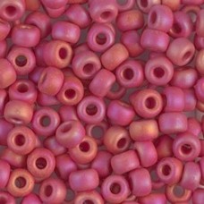 5/0 Miyuki E-Beads - Matte Opaque Red AB - 20gm
