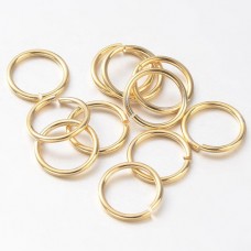 5mm 20ga Gold Plated Open Round Jumprings