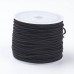 1mm Black Elastic Cord - Polyester & Rubber - 18-20m roll