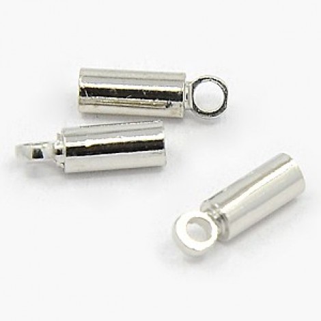 1.7mm ID Platinum Color Nickel Free Cord End Caps