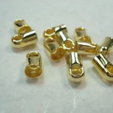 3.2mm Gold Plated Cord End Caps