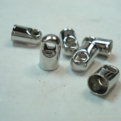 3.2mm Platinum Silver Plated Cord End Caps