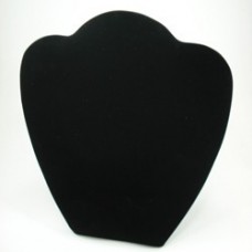 22.5x19cm Black Velveteen Necklace Stand