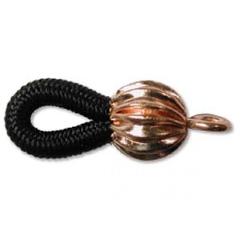 Eye-Glass Holders - Black Elastic with 7mm Copper Plated Bead