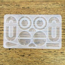 130x75mm Mixed Shape Silicone Pendant Moulds for Resin - 16 Shapes