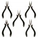 Beadsmith Ergonometric 5-Piece Plier Set - Round, Flat, Chain, Bent Chain Nose Pliers + Side Cutters