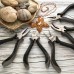 Beadsmith Ergonometric 5-Piece Plier Set - Round, Flat, Chain, Bent Chain Nose Pliers + Side Cutters