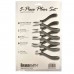 Beadsmith Ergonometric 5-Piece Plier Set - Round, Flat, Chain, Bent Chain Nose Pliers + Side Cutters