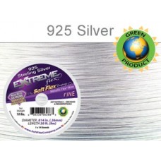 .014" 19st Soft Flex Extreme Sterling Silver Beading Wire - 30ft