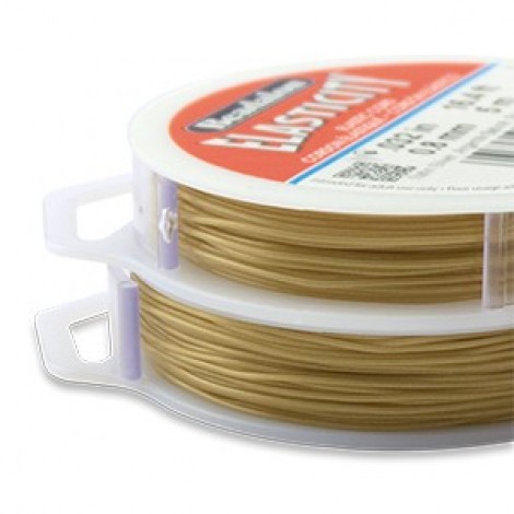 0.5mm Beadalon Elasticity - Satin Gold - 25m roll