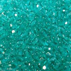 4mm Emerald Fire Polished Round Beads