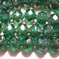 6mm Emerald Luster Czech Rosebud Fire Polish Beads - Pack of 10