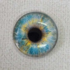 25mm Art Glass Round Cabochons - Dragon Eye 10 - Each