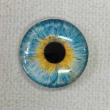 25mm Art Glass Round Cabochons - Dragon Eye 2 - Each