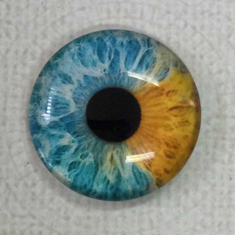25mm Art Glass Round Cabochons - Dragon Eye 3