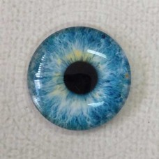 25mm Art Glass Round Cabochons - Dragon Eye 8