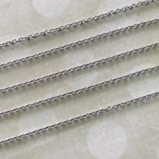 1.5x2mm 316L Stainless Steel Fine Oval Round Link Cable Chain