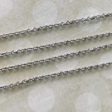 2x2.5mm 316L Stainless Steel Oval Link Round Cable Chain