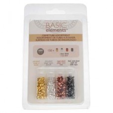 Beadsmith Basic Elements - 1.8mm (1.3mm ID) Crimp Bead Assortment - 600pc