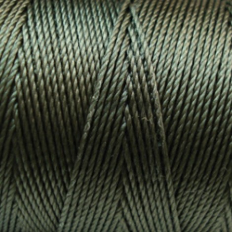 C-Lon 0.4mm Tex 135 Fine Bead Cord - Olive - 136yd (124m)