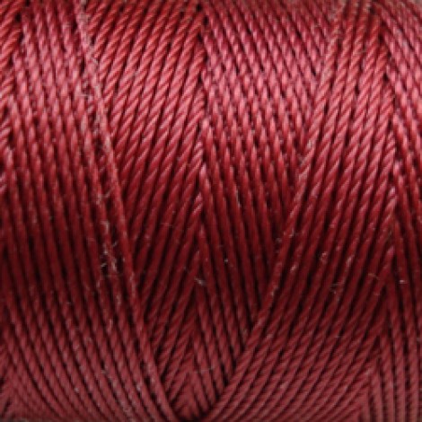 C-Lon 0.4mm Tex 135 Fine Bead Cord - Red - 136yd (124m)