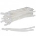Fablastic 7.5in Face Mask Spandex Cord w-10mm Flat Silicone Bead - White - Pk 12